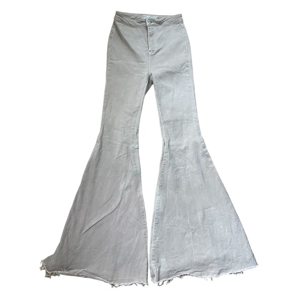 Free People Flare Jeans Light Pink Mauve Women’s size 25 - Picture 1 of 6